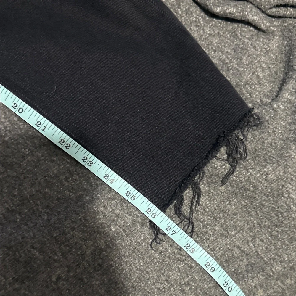 👖We The Free by Free People High-Rise Raw Hem Black Jeans | Size 26 - Picture 9 of 9